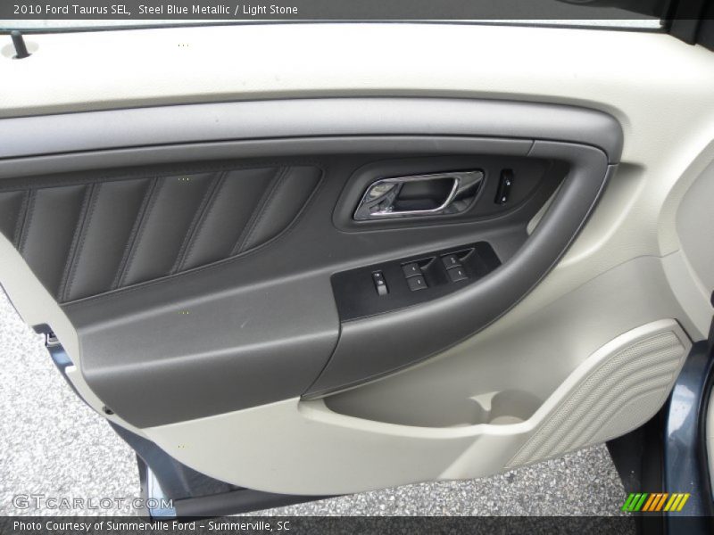 Steel Blue Metallic / Light Stone 2010 Ford Taurus SEL