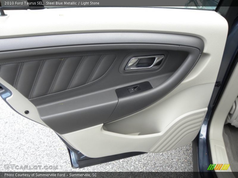 Steel Blue Metallic / Light Stone 2010 Ford Taurus SEL