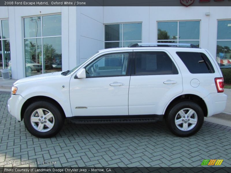 Oxford White / Stone 2008 Ford Escape Hybrid