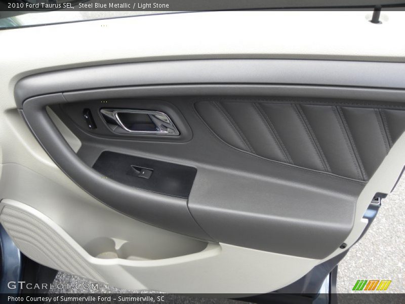 Steel Blue Metallic / Light Stone 2010 Ford Taurus SEL