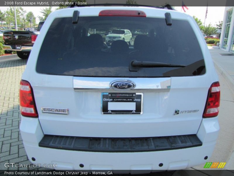 Oxford White / Stone 2008 Ford Escape Hybrid