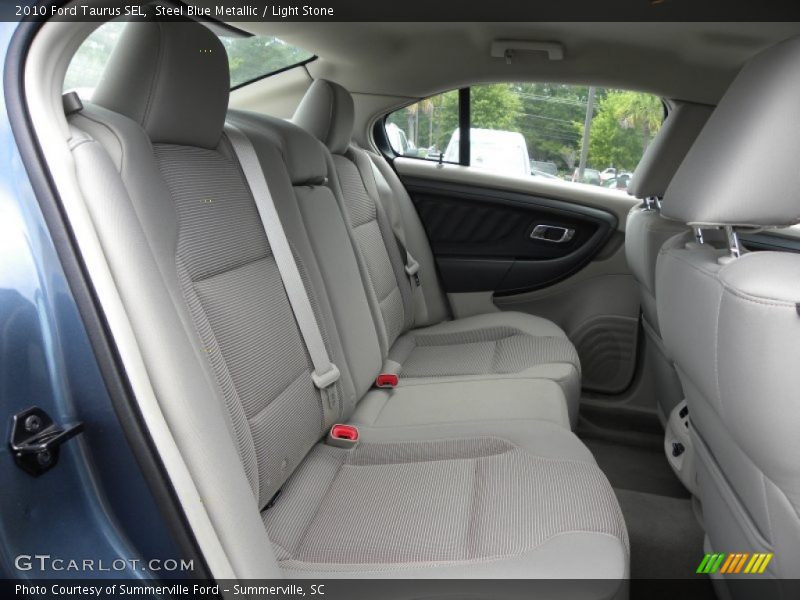 Steel Blue Metallic / Light Stone 2010 Ford Taurus SEL