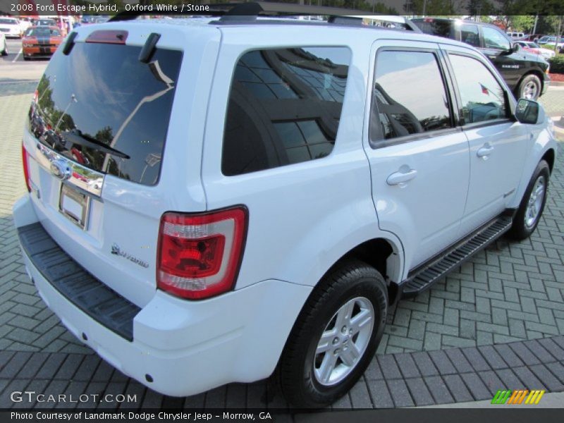 Oxford White / Stone 2008 Ford Escape Hybrid