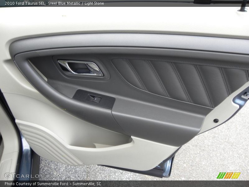 Steel Blue Metallic / Light Stone 2010 Ford Taurus SEL