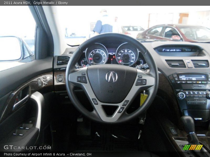Grigio Metallic / Ebony 2011 Acura MDX