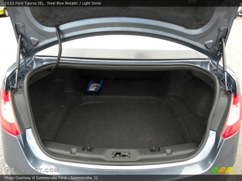 Steel Blue Metallic / Light Stone 2010 Ford Taurus SEL