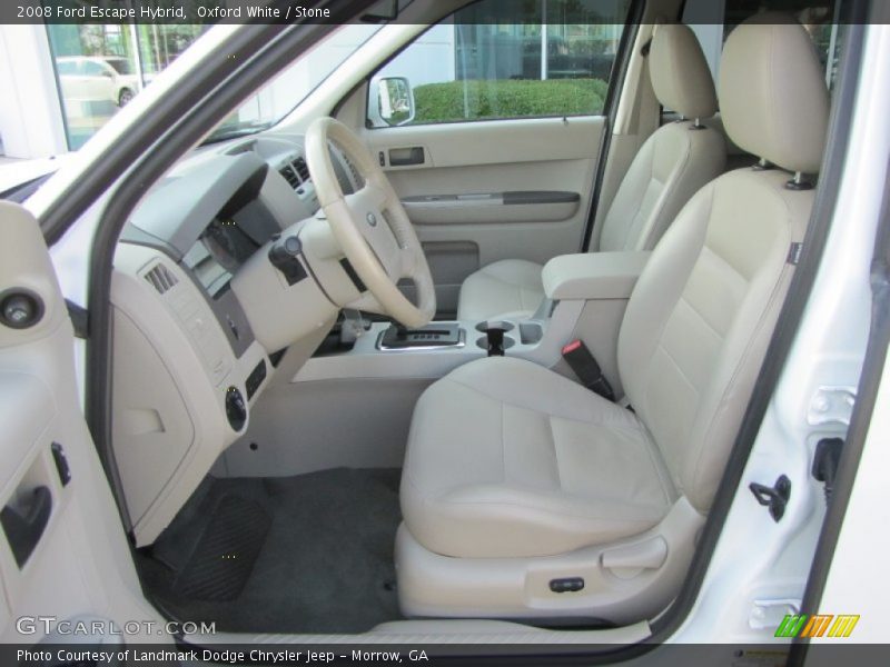 Oxford White / Stone 2008 Ford Escape Hybrid