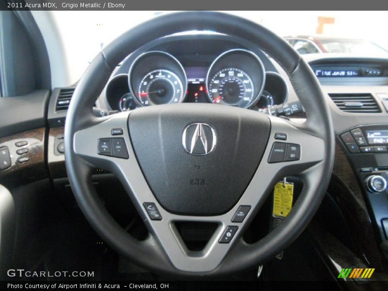 Grigio Metallic / Ebony 2011 Acura MDX