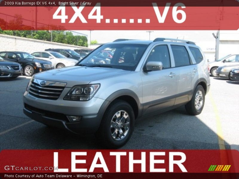 Bright Silver / Gray 2009 Kia Borrego EX V6 4x4