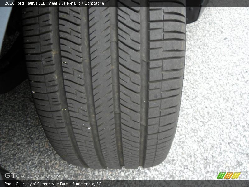 Steel Blue Metallic / Light Stone 2010 Ford Taurus SEL