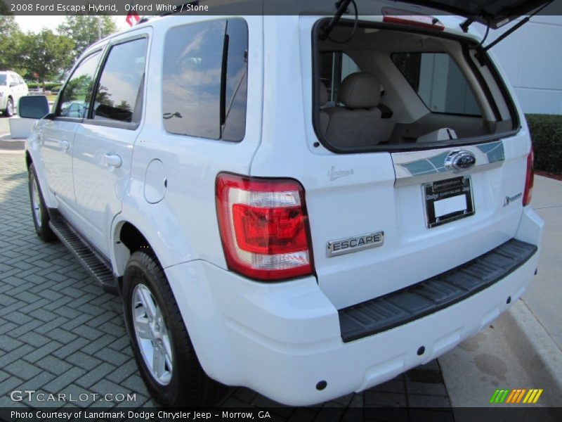 Oxford White / Stone 2008 Ford Escape Hybrid