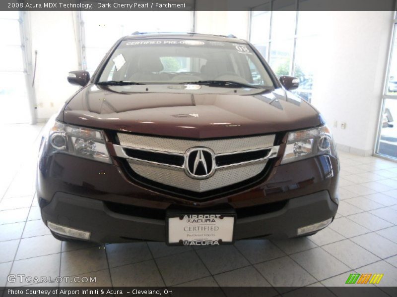 Dark Cherry Pearl / Parchment 2008 Acura MDX Technology