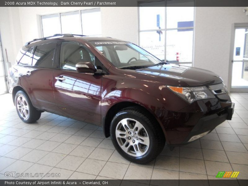 Dark Cherry Pearl / Parchment 2008 Acura MDX Technology