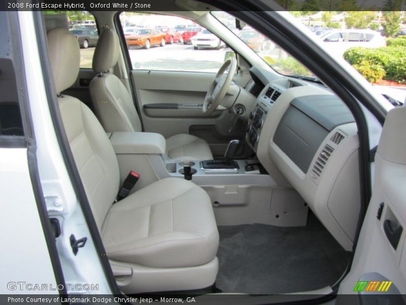 Oxford White / Stone 2008 Ford Escape Hybrid