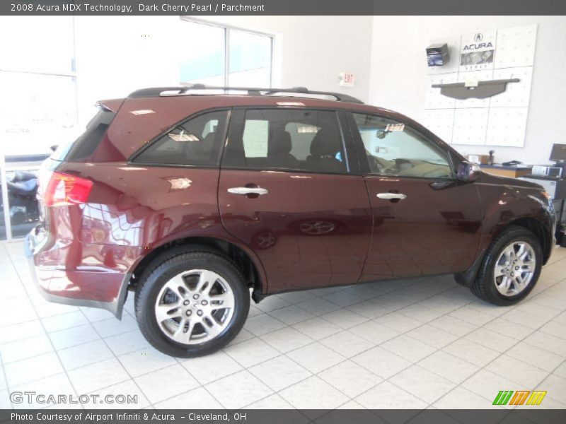 Dark Cherry Pearl / Parchment 2008 Acura MDX Technology