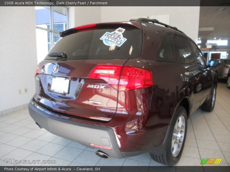 Dark Cherry Pearl / Parchment 2008 Acura MDX Technology