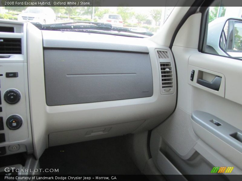 Oxford White / Stone 2008 Ford Escape Hybrid