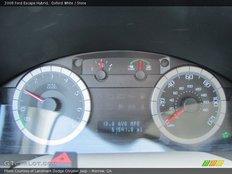 Oxford White / Stone 2008 Ford Escape Hybrid