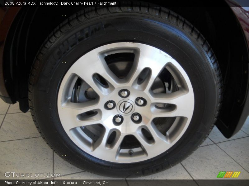 Dark Cherry Pearl / Parchment 2008 Acura MDX Technology