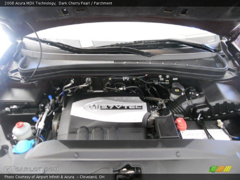 Dark Cherry Pearl / Parchment 2008 Acura MDX Technology