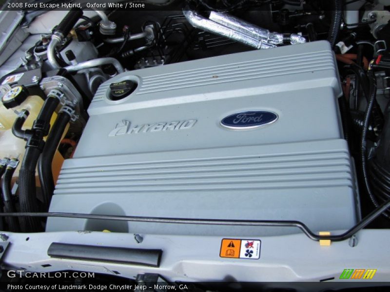 Oxford White / Stone 2008 Ford Escape Hybrid