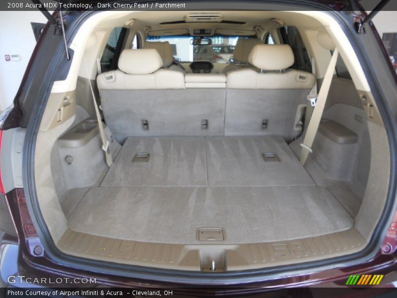 Dark Cherry Pearl / Parchment 2008 Acura MDX Technology