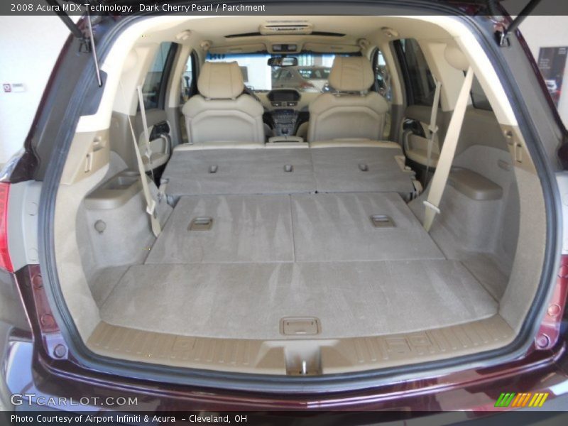 Dark Cherry Pearl / Parchment 2008 Acura MDX Technology