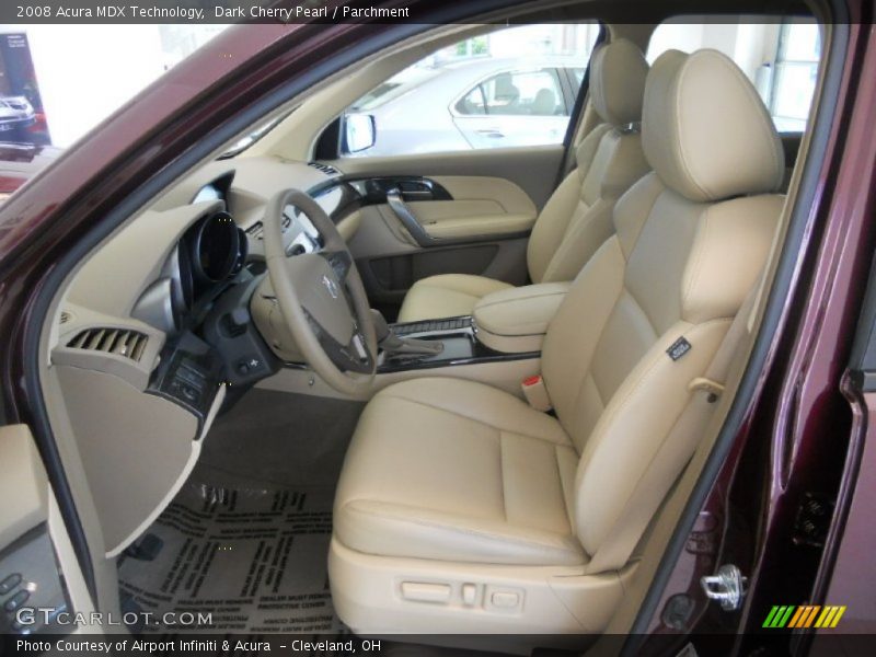 Dark Cherry Pearl / Parchment 2008 Acura MDX Technology