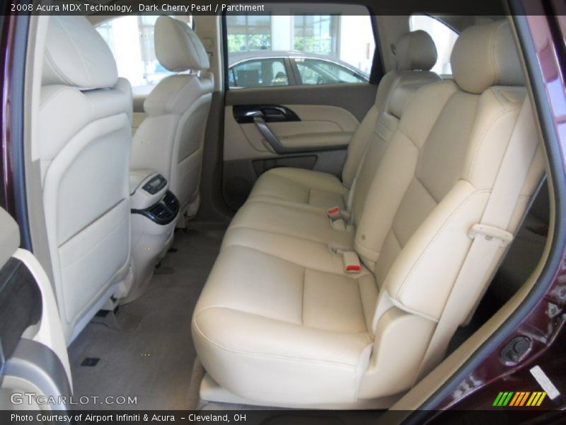 Dark Cherry Pearl / Parchment 2008 Acura MDX Technology