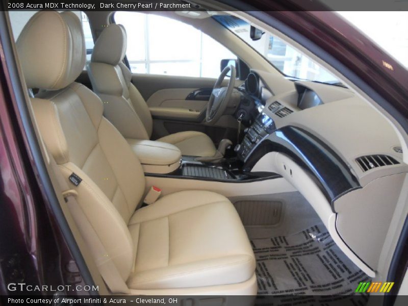 Dark Cherry Pearl / Parchment 2008 Acura MDX Technology