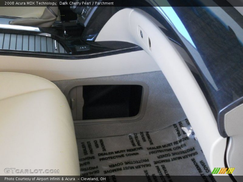 Dark Cherry Pearl / Parchment 2008 Acura MDX Technology
