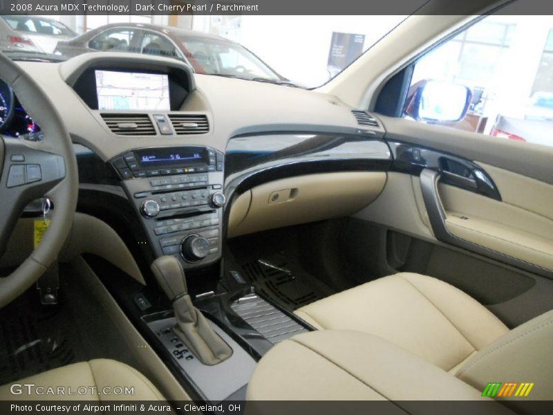 Dark Cherry Pearl / Parchment 2008 Acura MDX Technology