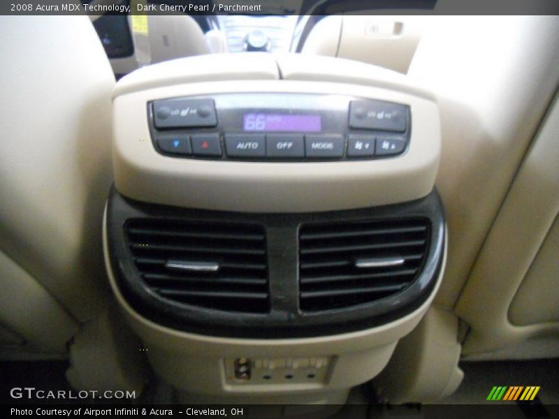 Dark Cherry Pearl / Parchment 2008 Acura MDX Technology