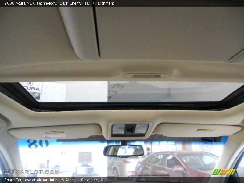Dark Cherry Pearl / Parchment 2008 Acura MDX Technology