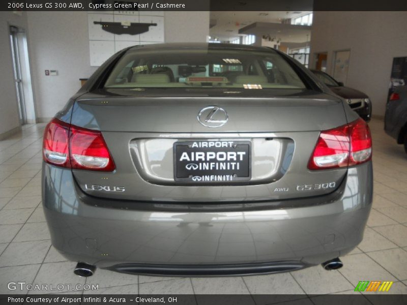 Cypress Green Pearl / Cashmere 2006 Lexus GS 300 AWD