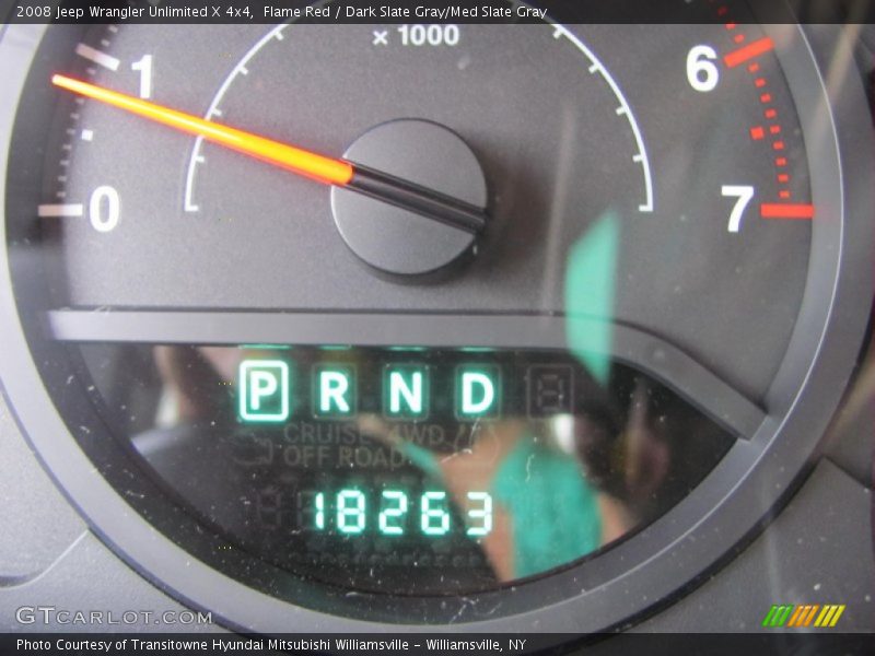 Flame Red / Dark Slate Gray/Med Slate Gray 2008 Jeep Wrangler Unlimited X 4x4