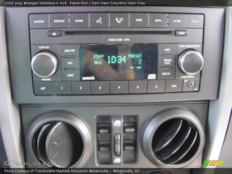 Flame Red / Dark Slate Gray/Med Slate Gray 2008 Jeep Wrangler Unlimited X 4x4