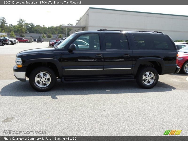 Black / Tan/Neutral 2003 Chevrolet Suburban 1500 LT