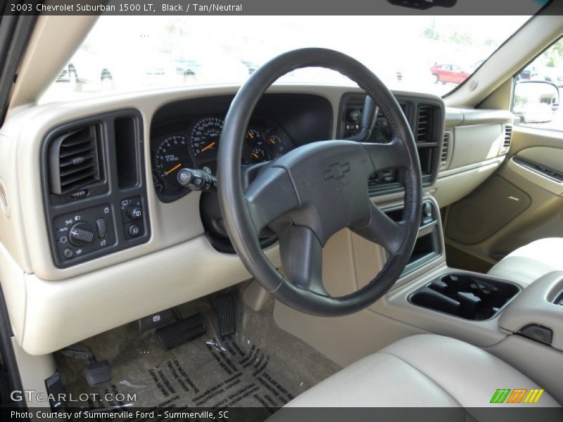 Black / Tan/Neutral 2003 Chevrolet Suburban 1500 LT