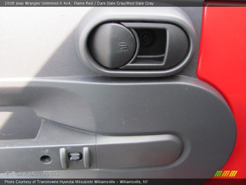 Flame Red / Dark Slate Gray/Med Slate Gray 2008 Jeep Wrangler Unlimited X 4x4