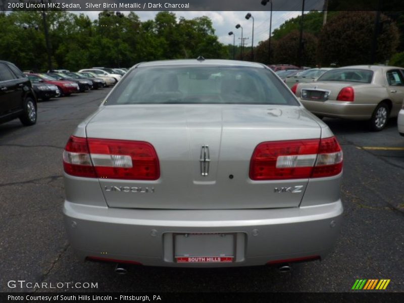 Silver Birch Metallic / Dark Charcoal 2008 Lincoln MKZ Sedan