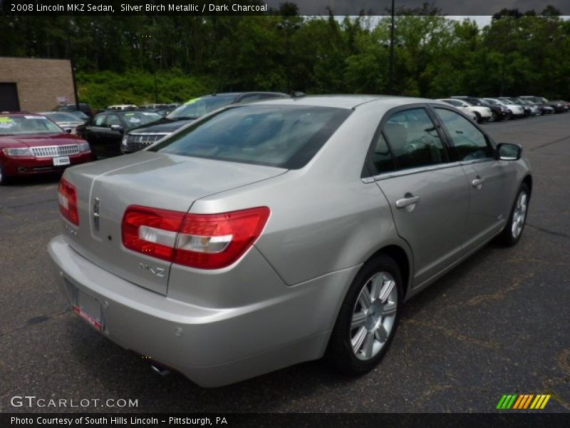 Silver Birch Metallic / Dark Charcoal 2008 Lincoln MKZ Sedan