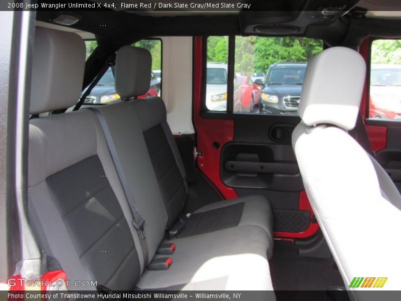 Flame Red / Dark Slate Gray/Med Slate Gray 2008 Jeep Wrangler Unlimited X 4x4