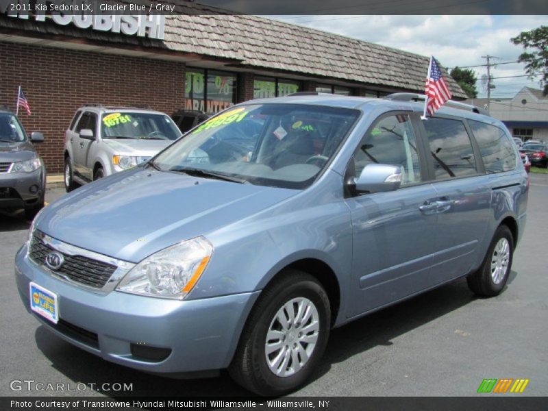 Glacier Blue / Gray 2011 Kia Sedona LX