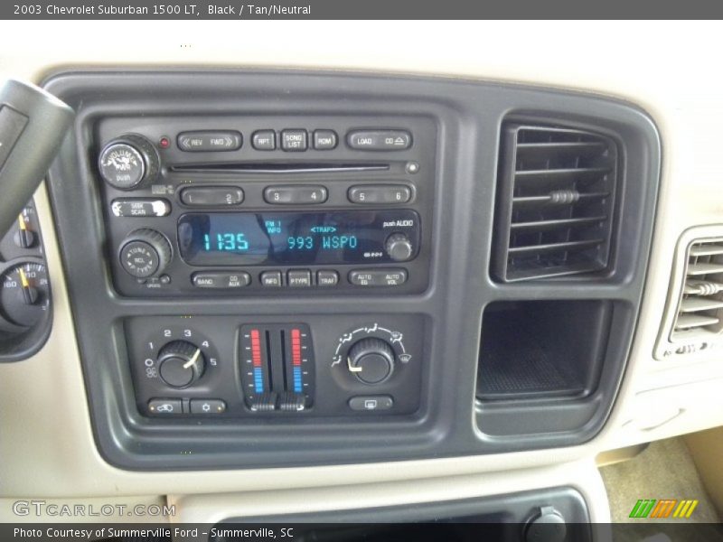 Controls of 2003 Suburban 1500 LT