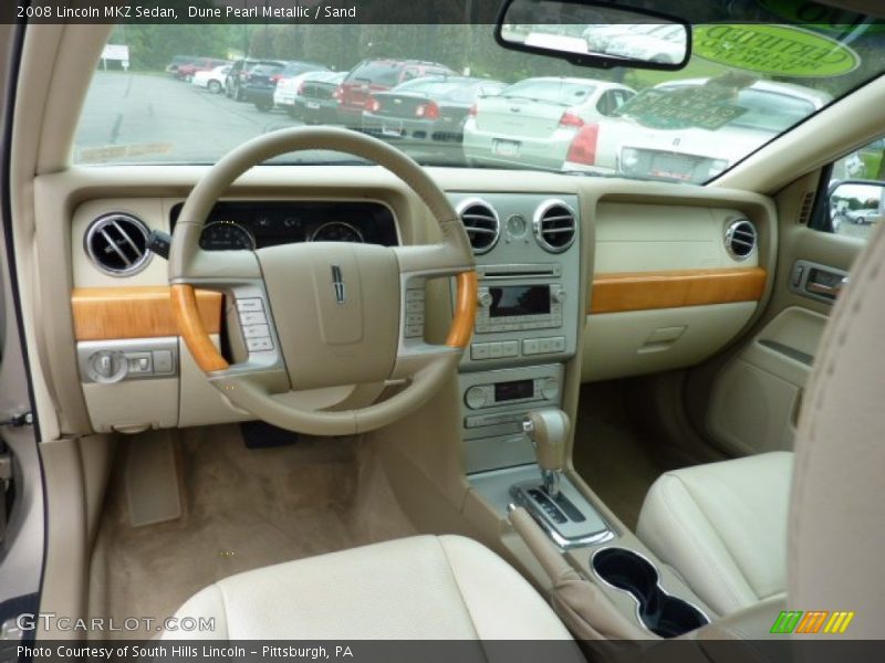 Dune Pearl Metallic / Sand 2008 Lincoln MKZ Sedan