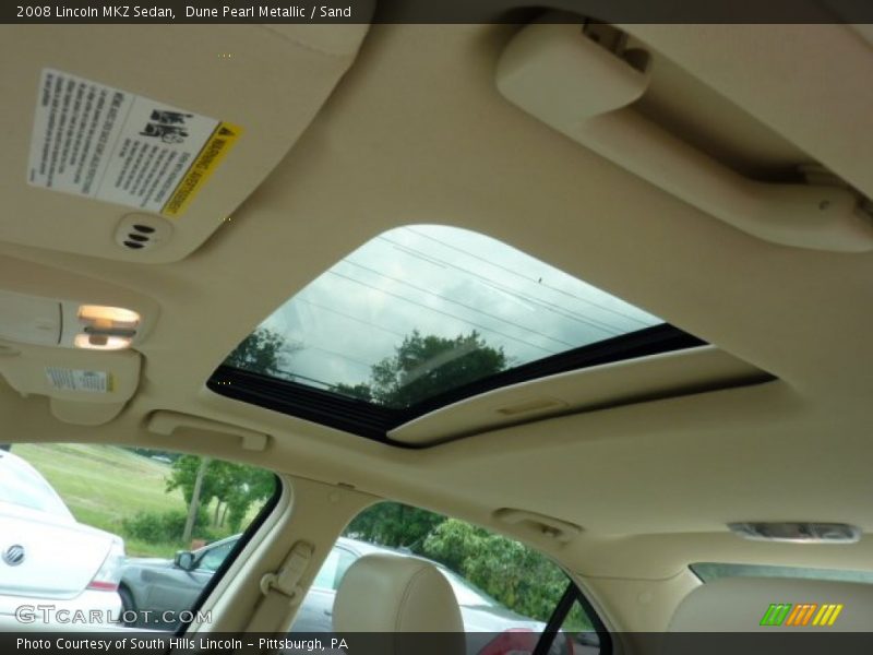 Dune Pearl Metallic / Sand 2008 Lincoln MKZ Sedan