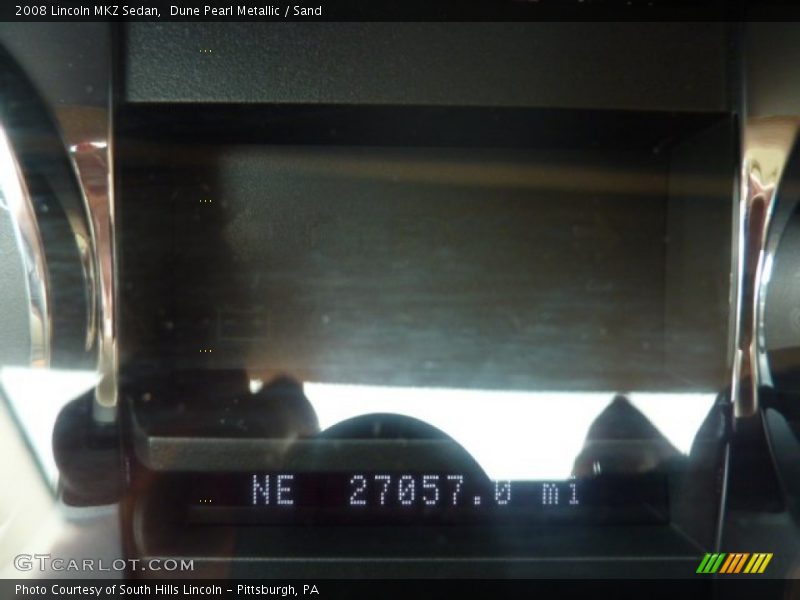 Dune Pearl Metallic / Sand 2008 Lincoln MKZ Sedan