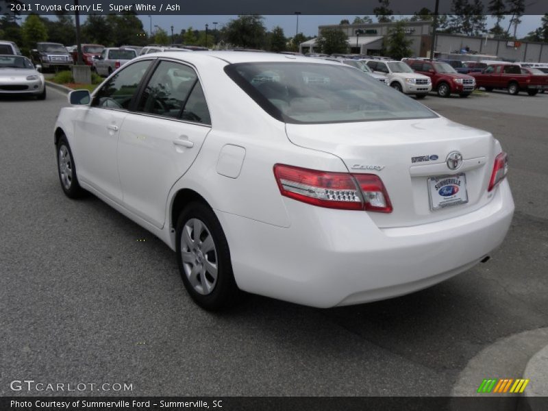 Super White / Ash 2011 Toyota Camry LE