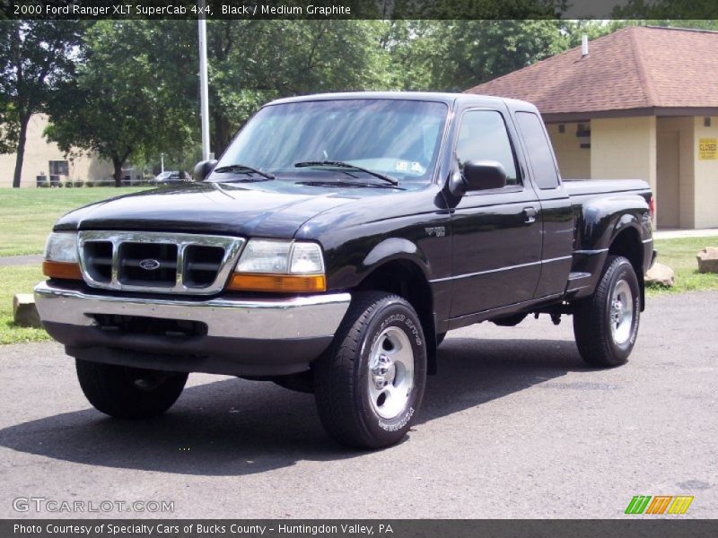 Black / Medium Graphite 2000 Ford Ranger XLT SuperCab 4x4